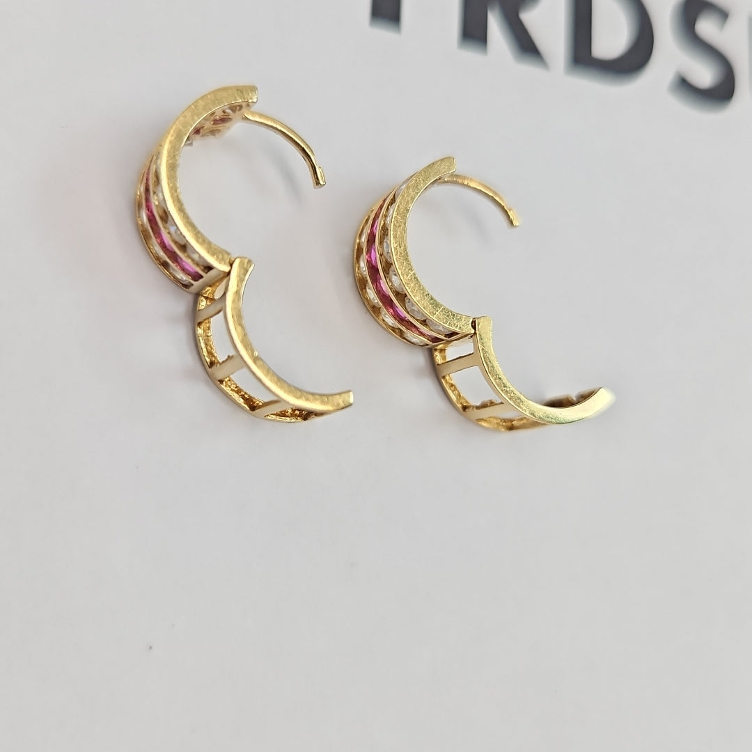 ARRACADAS PAR ORO 14 K 2,80 GRMS (SEMINUEVO)