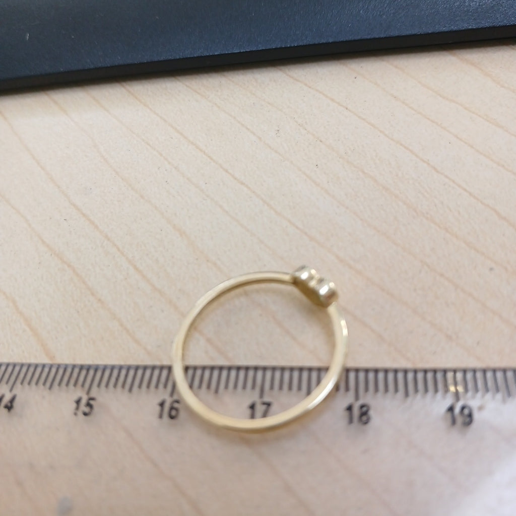 ANILLOS ANILLITO FIG CORAZON 10K TALLA 7 1.1 GR (NUEVO)