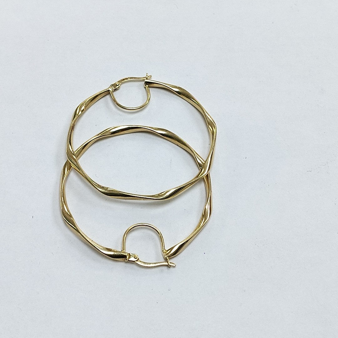 ARRACADAS PAR ORO 14 K 2.8 GRMS (SEMINUEVO)