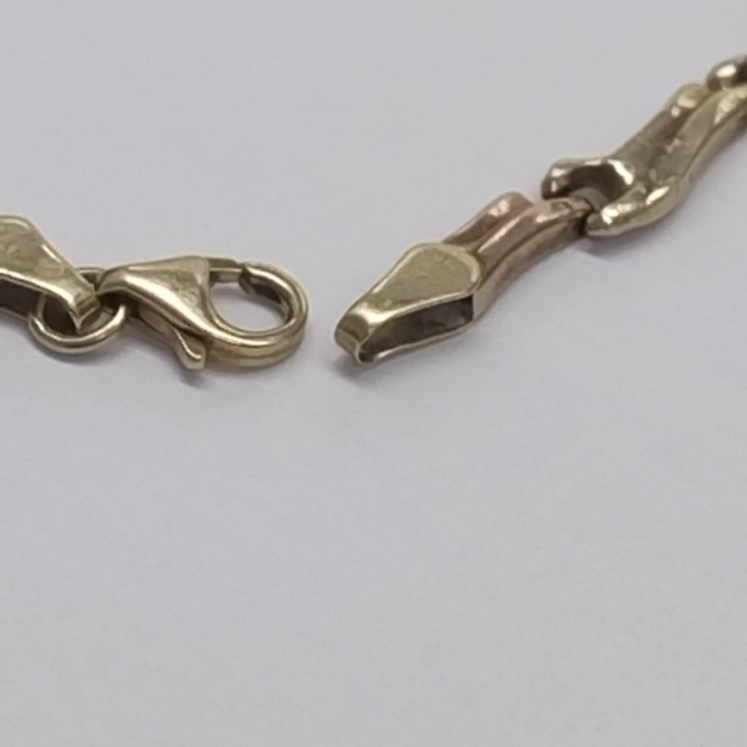 PULSERA ORO COMBINADO 14 K 3.5 GRMS (SEMINUEVO)