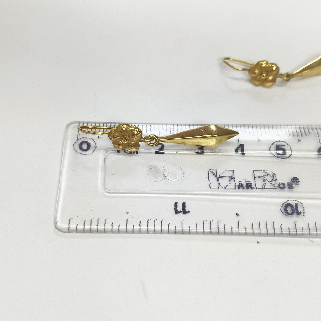 ARETES PAR ORO 18 K 2.2 GRMS (SEMINUEVO)