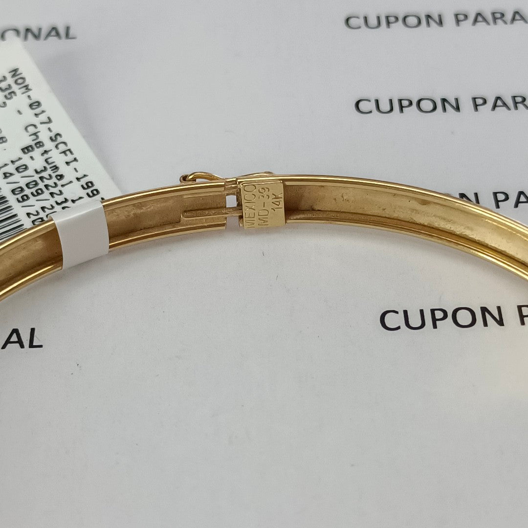 PULSERA RIGIDA ORO 14 K 5.4 GRMS (SEMINUEVO)
