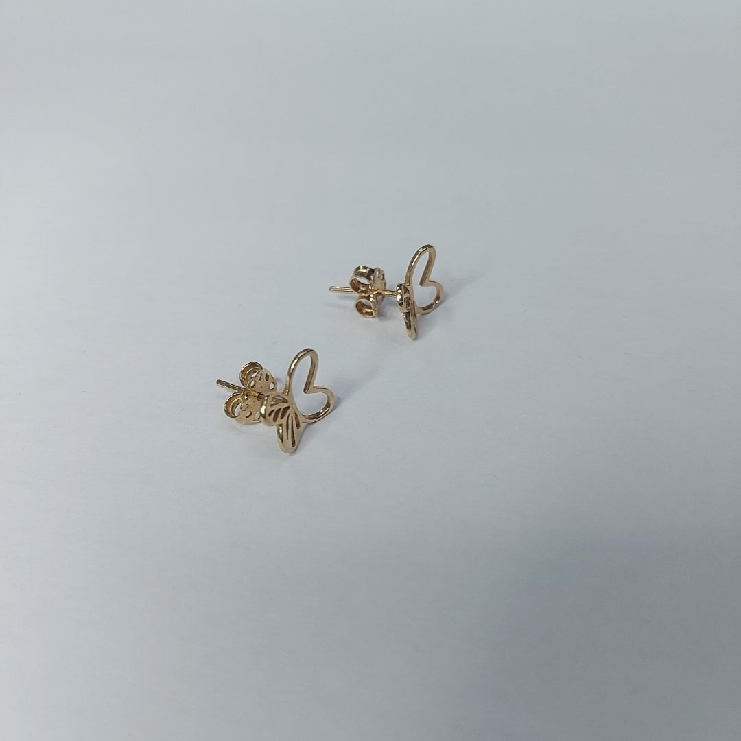 BROQUELES PAR ORO 14 K 1,60 GRMS (SEMINUEVO)