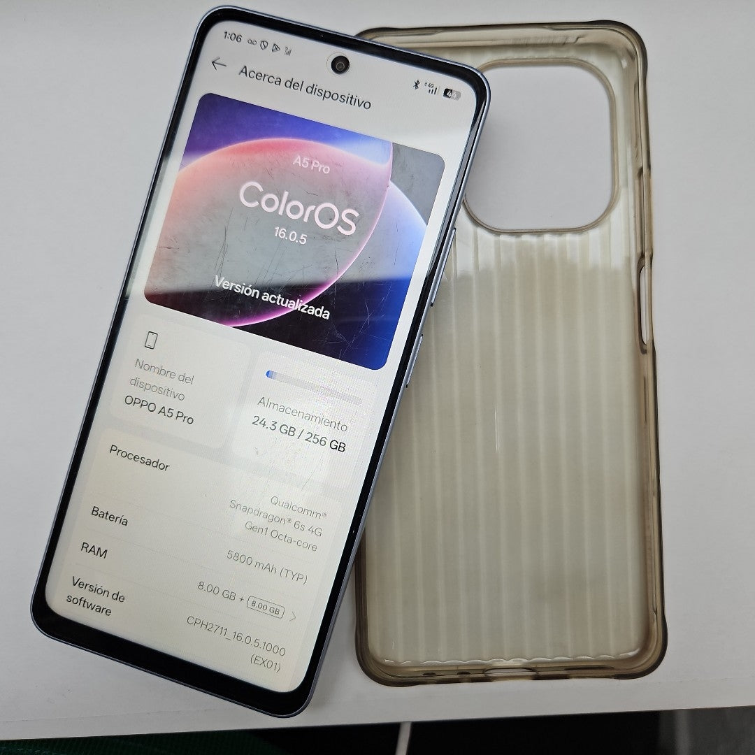 CELULAR OPPO A5 PRO CPH2711 (2025) 256 GB 8 GB RAM (SEMINUEVO)