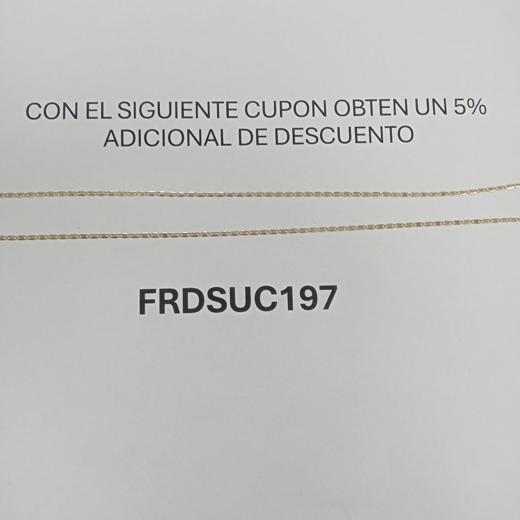 CADENAS GUCHI ORO 14K 55 CM 1.9 GR (NUEVO)