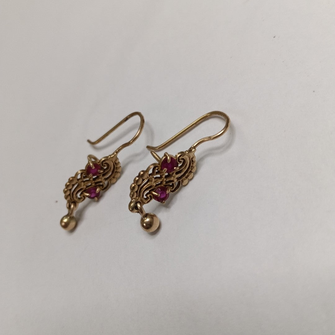 ARETES PAR ORO 8 K 2.2 GRMS (SEMINUEVO)