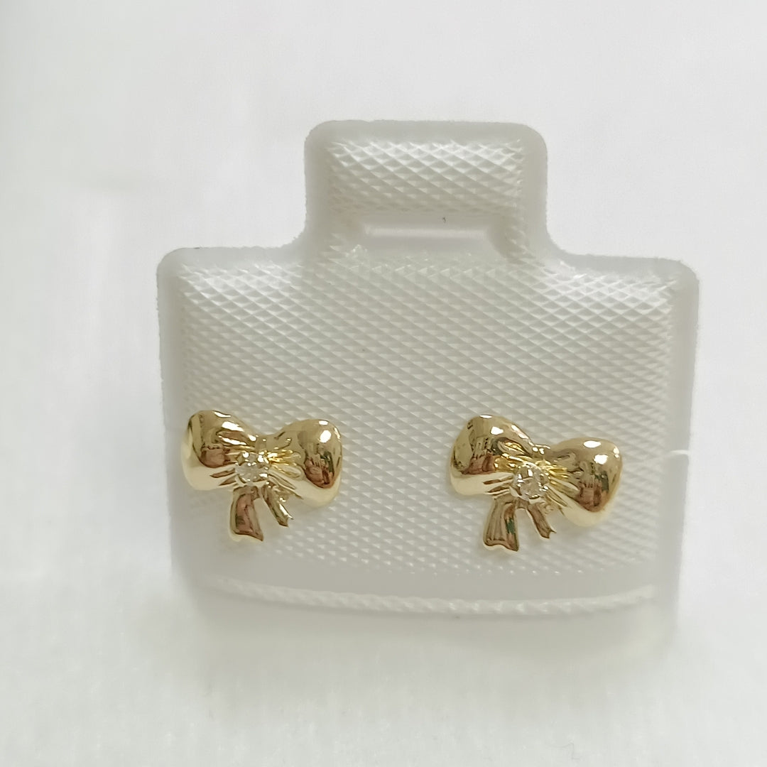 BROQUELES BROQUEL FIG MOÑO C CIRCONIA 14K 0.2441 GR (NUEVO)
