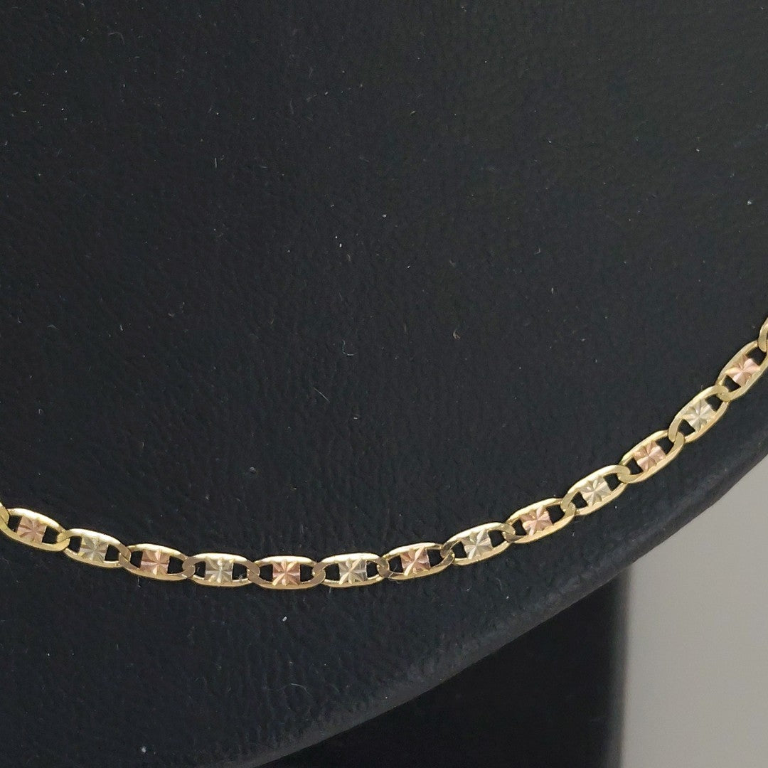 CADENA ORO COMBINADO 14 K 2,60 GRMS (SEMINUEVO)
