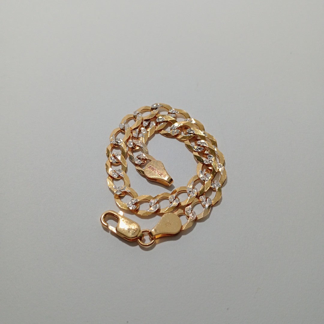 PULSERA BARBADA 14K 21 CM 5.7 GR (NUEVO)