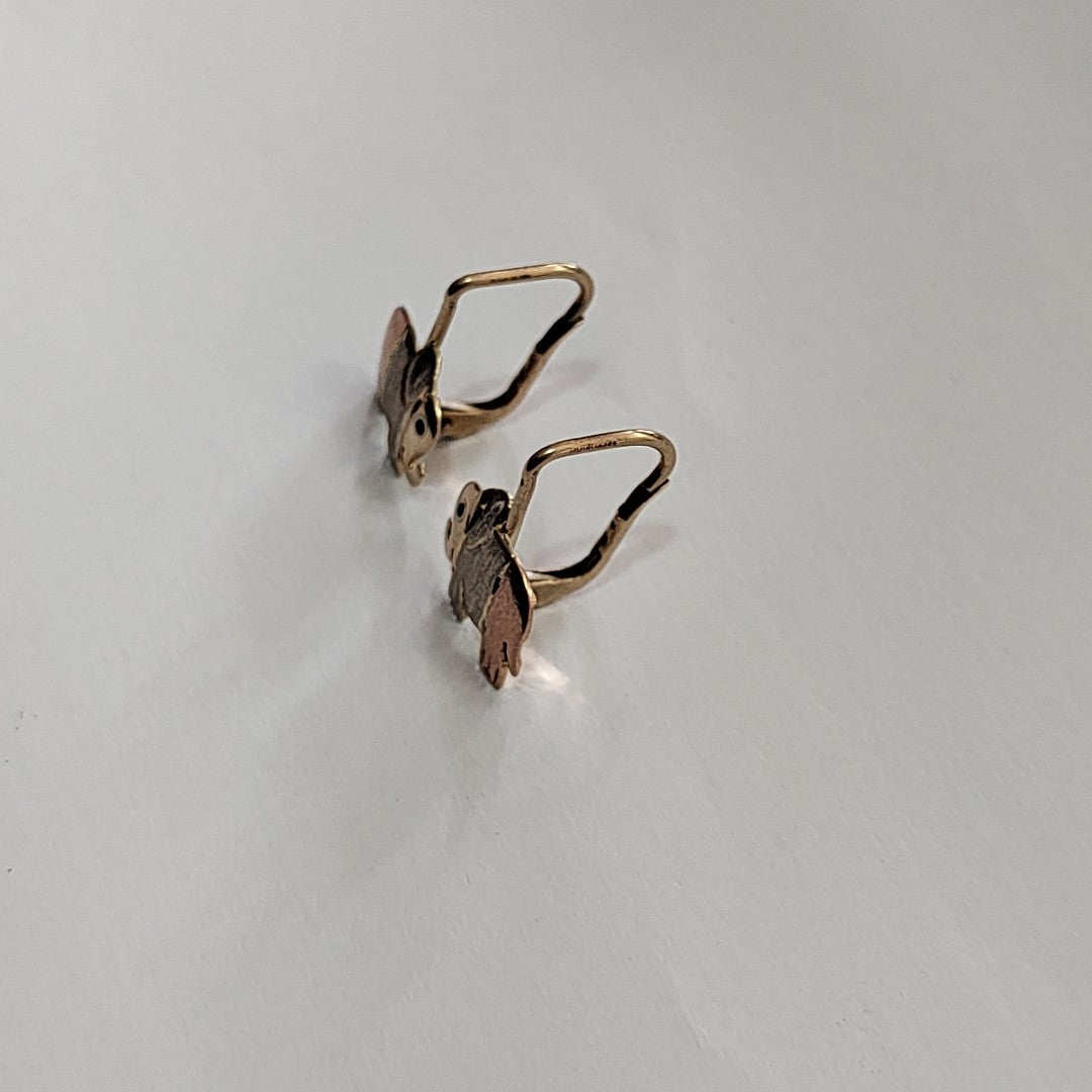 ARETES PAR ORO 14 K 1,20 GRMS (SEMINUEVO)