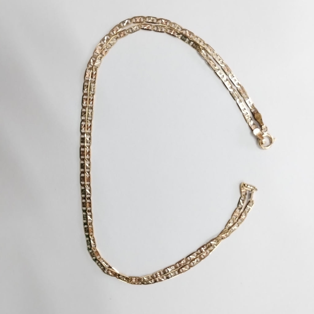 CADENA ORO, ORO COMBINADO 10 K 2.9 GRMS (SEMINUEVO)