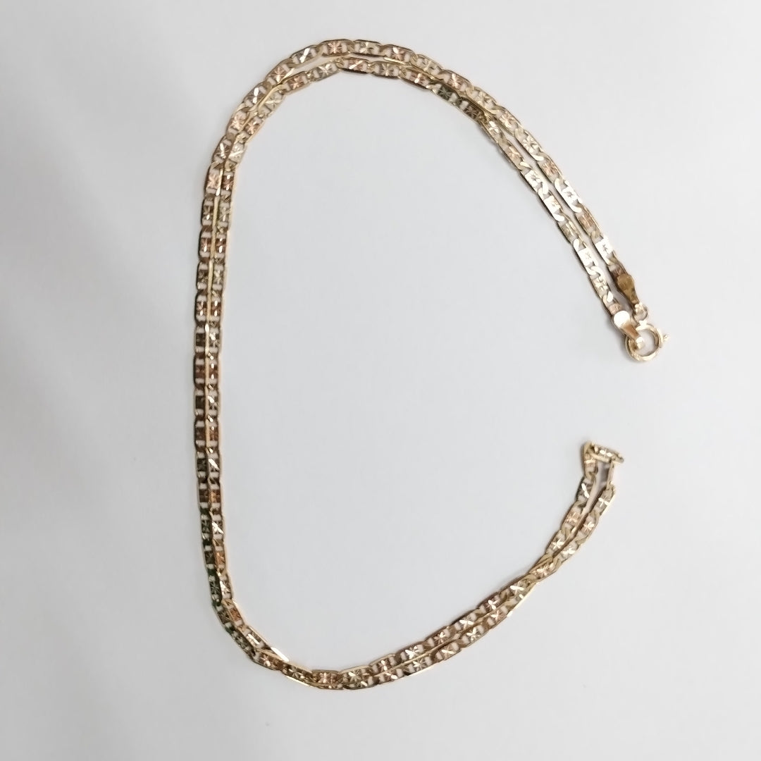 CADENA ORO, ORO COMBINADO 10 K 2.9 GRMS (SEMINUEVO)