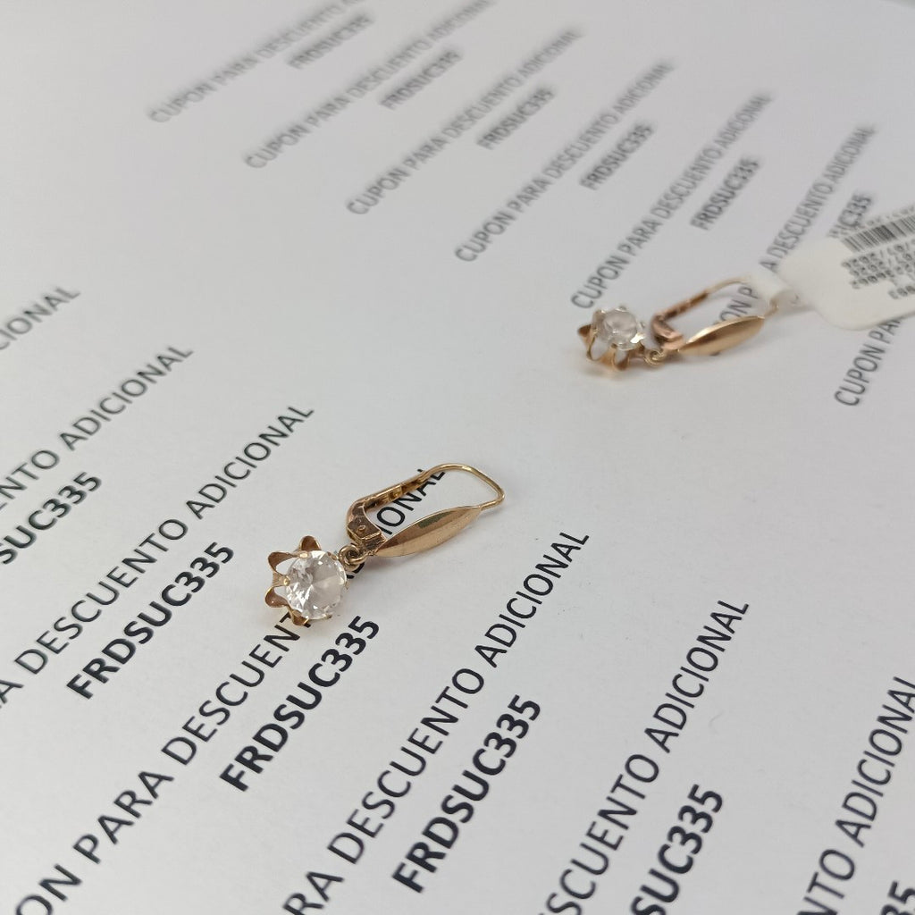 ARETES PAR ORO 10 K 1,10 GRMS (SEMINUEVO)