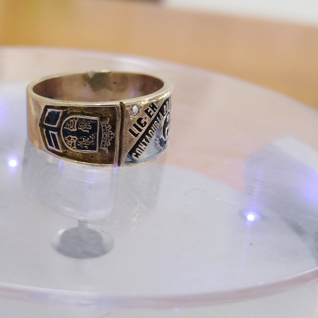 ANILLO DE GRADUACIÓN ORO 8 K 6.3 GRMS (SEMINUEVO)