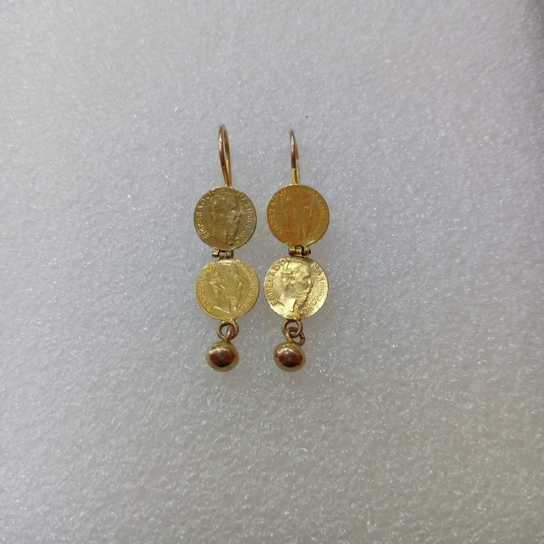 ARETES PAR ORO 10 K 2.4 GRMS (SEMINUEVO)