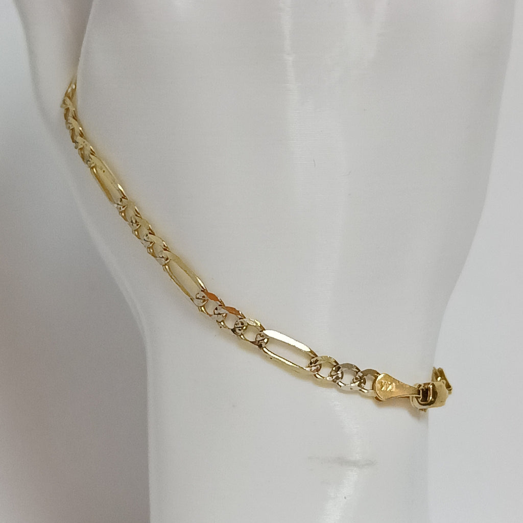 PULSERA 3X1 14K 21 CM 4.6 GR (NUEVO)