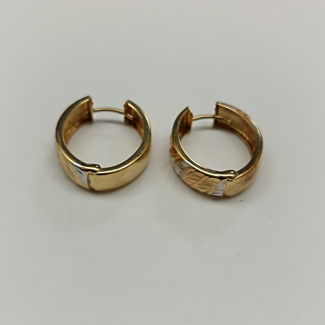 ARRACADAS PAR ORO COMBINADO 10 K 2.3 GRMS (SEMINUEVO)