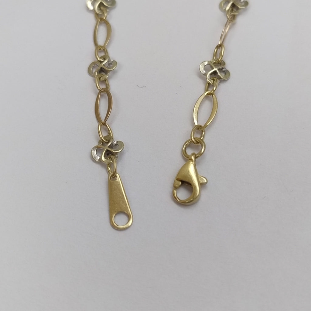 PULSERA ORO COMBINADO 14 K 3 GRMS (SEMINUEVO)