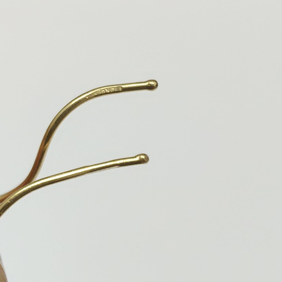 VIOLADORES PAR ORO 14 K 1.3 GRMS (SEMINUEVO)