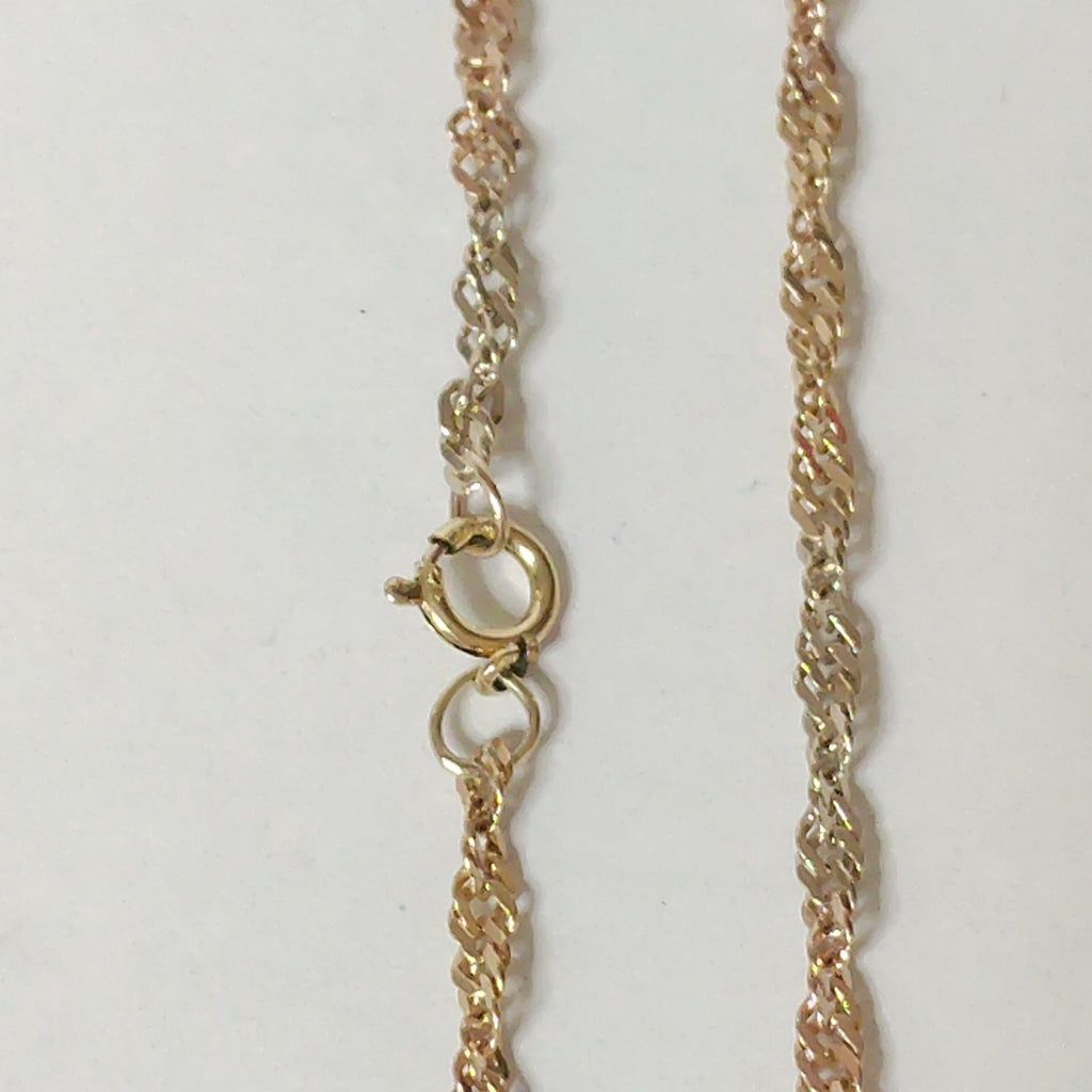 CADENA ORO COMBINADO 10 K 2,90 GRMS (SEMINUEVO)