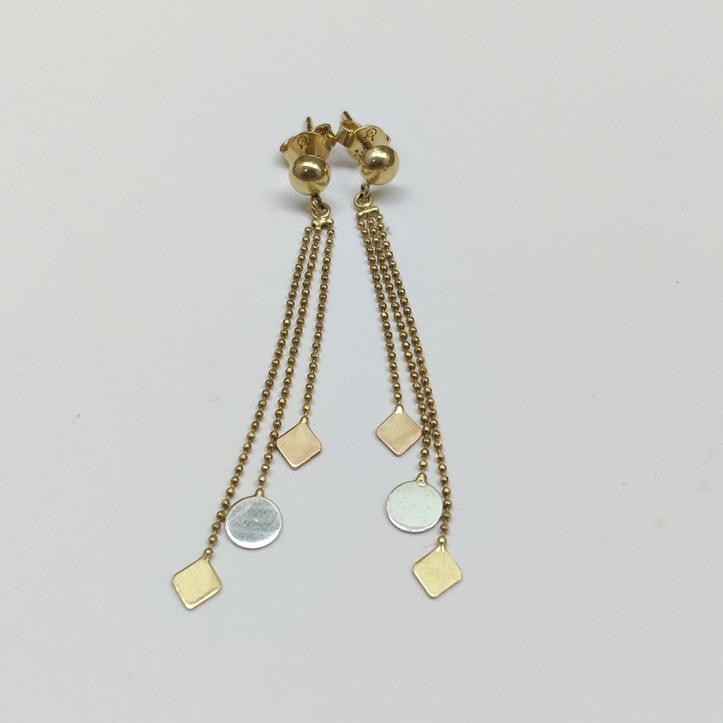 ARETES PAR ORO 14 K 2.4 GRMS (SEMINUEVO)