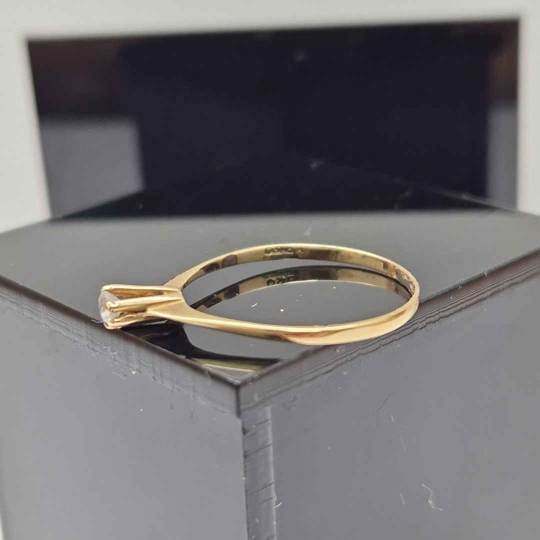 SOLITARIO ORO 14 K 1 GRMS (SEMINUEVO)