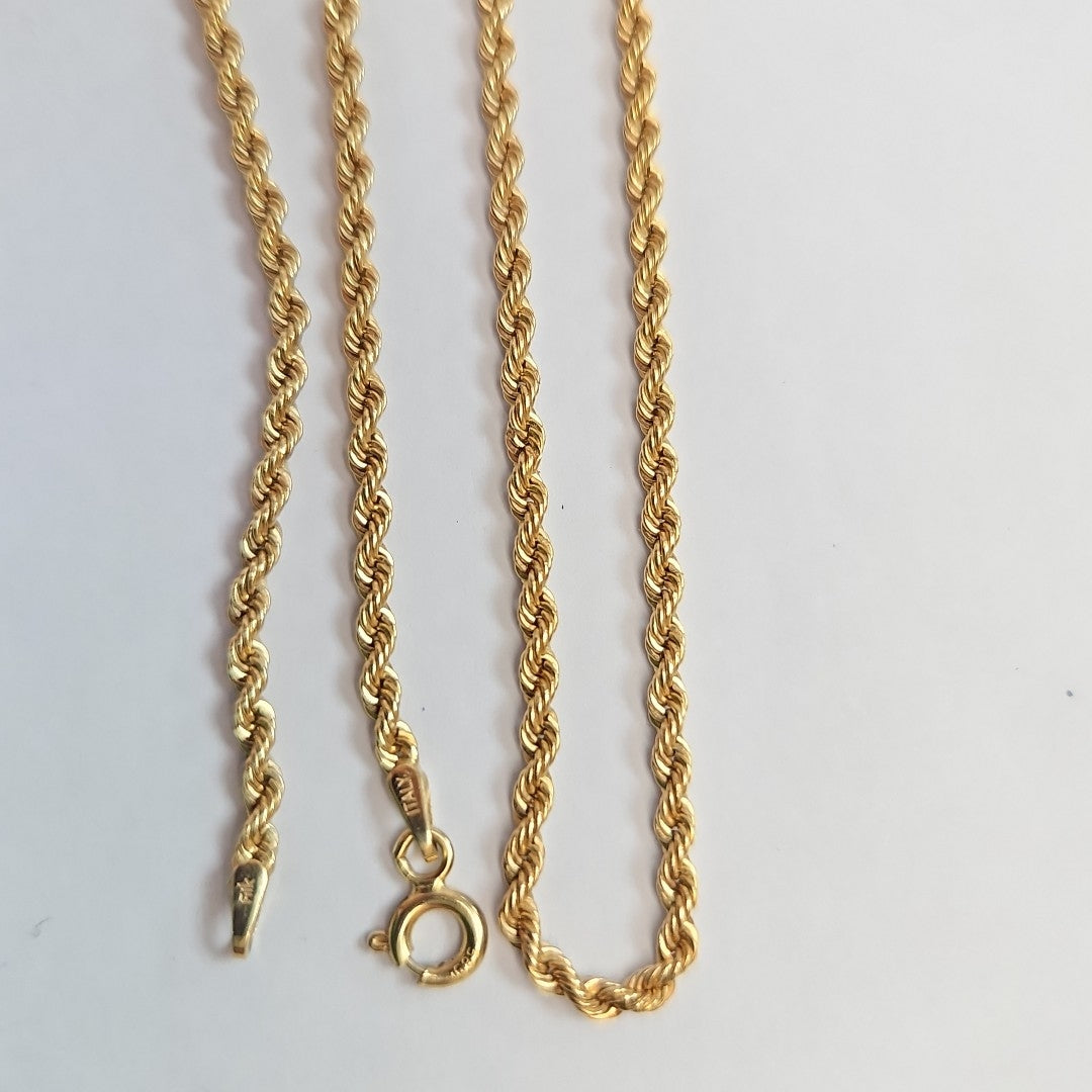 CADENA ORO 14 K 2.8 GRMS (SEMINUEVO)