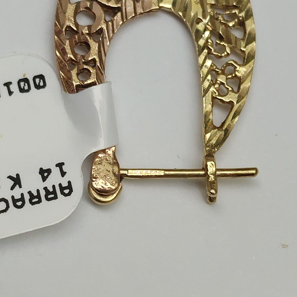 ARRACADAS PAR ORO 14 K 2.2 GRMS (SEMINUEVO)