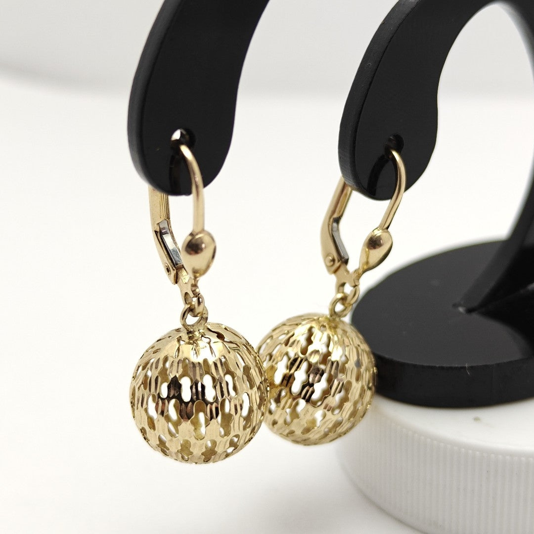 ARETES PAR ORO 14 K 2.8 GRMS (SEMINUEVO)
