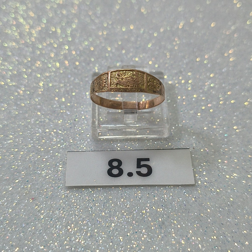 ANILLO DE GRADUACIÓN ORO 8 K 0,80 GRMS (SEMINUEVO)