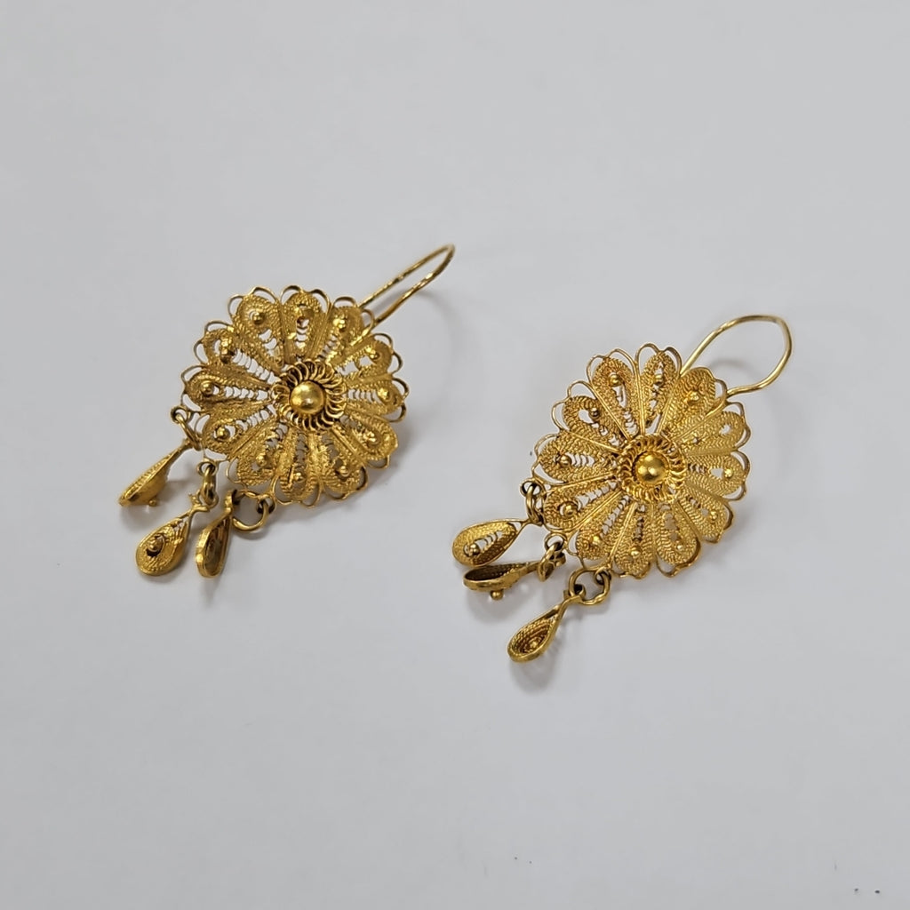 ARETES PAR ORO 10 K 4,50 GRMS (SEMINUEVO)