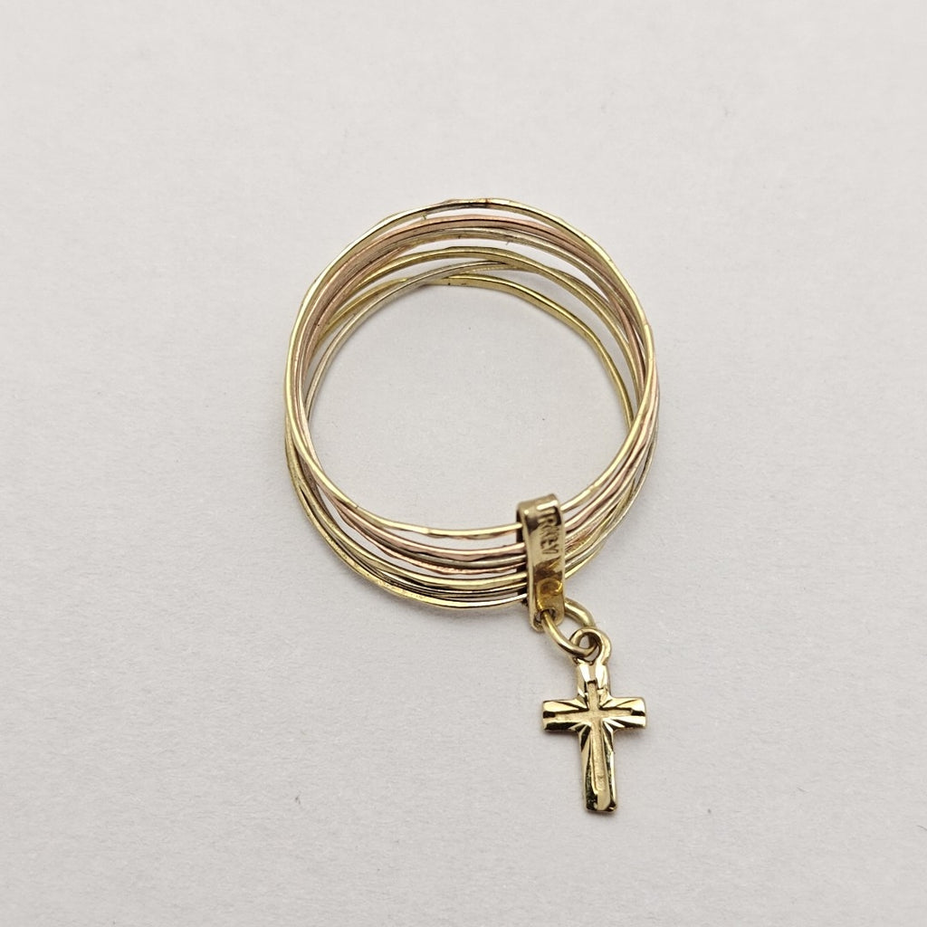 ANILLITO ORO COMBINADO 14 K 1.9 GRMS (SEMINUEVO)