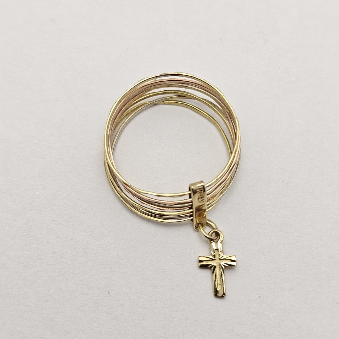 ANILLITO ORO COMBINADO 14 K 1.9 GRMS (SEMINUEVO)
