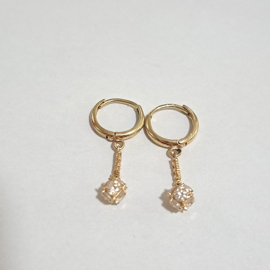ARETES PAR ORO 14 K 2,10 GRMS (SEMINUEVO)