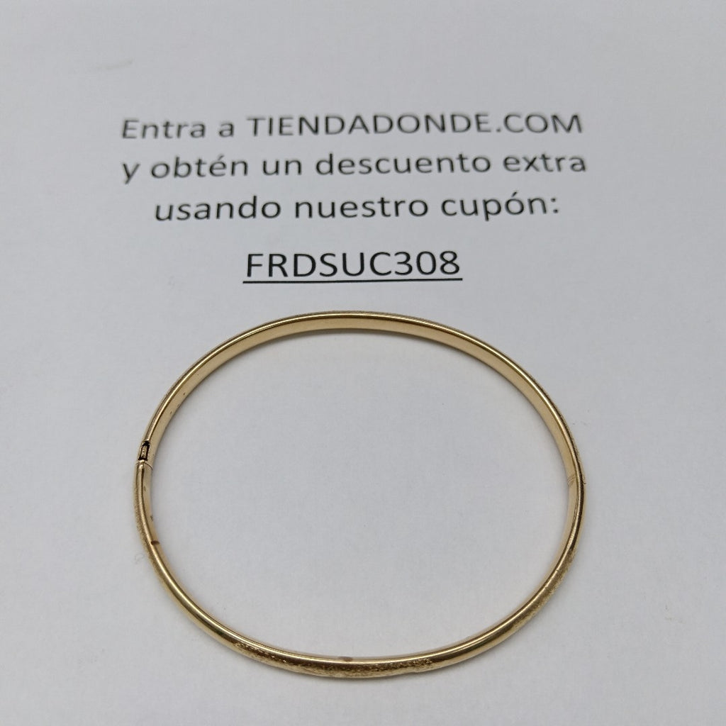 PULSERA RIGIDA ORO 14 K 5.9 GRMS (SEMINUEVO)