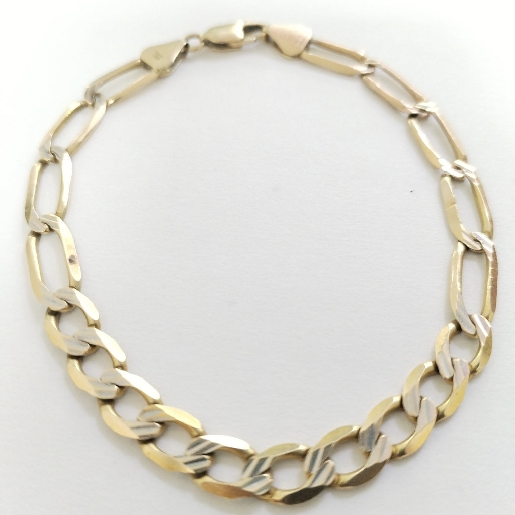 PULSERA ORO COMBINADO 14 K 11.8 GRMS (SEMINUEVO)