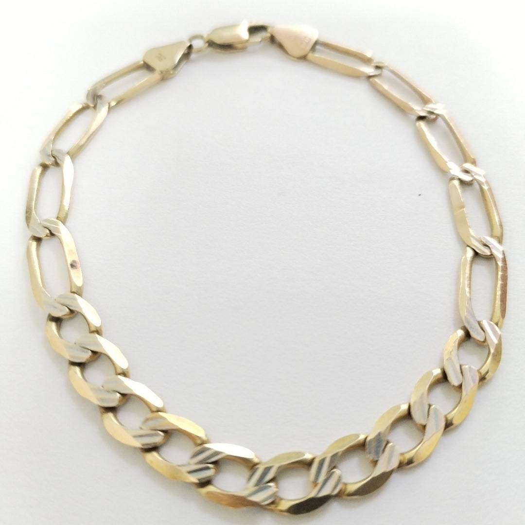 PULSERA ORO COMBINADO 14 K 11.8 GRMS (SEMINUEVO)