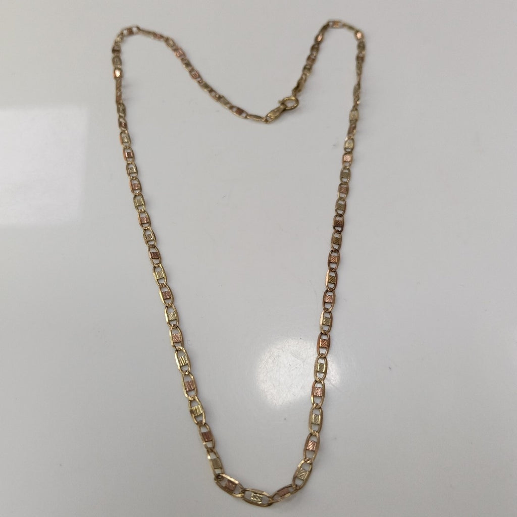 CADENA ORO, ORO COMBINADO 10 K 2.8 GRMS (SEMINUEVO)