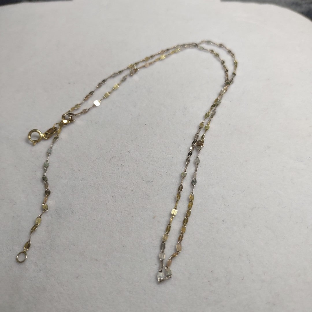 CADENA ORO COMBINADO 14 K 1.1 GRMS (SEMINUEVO)