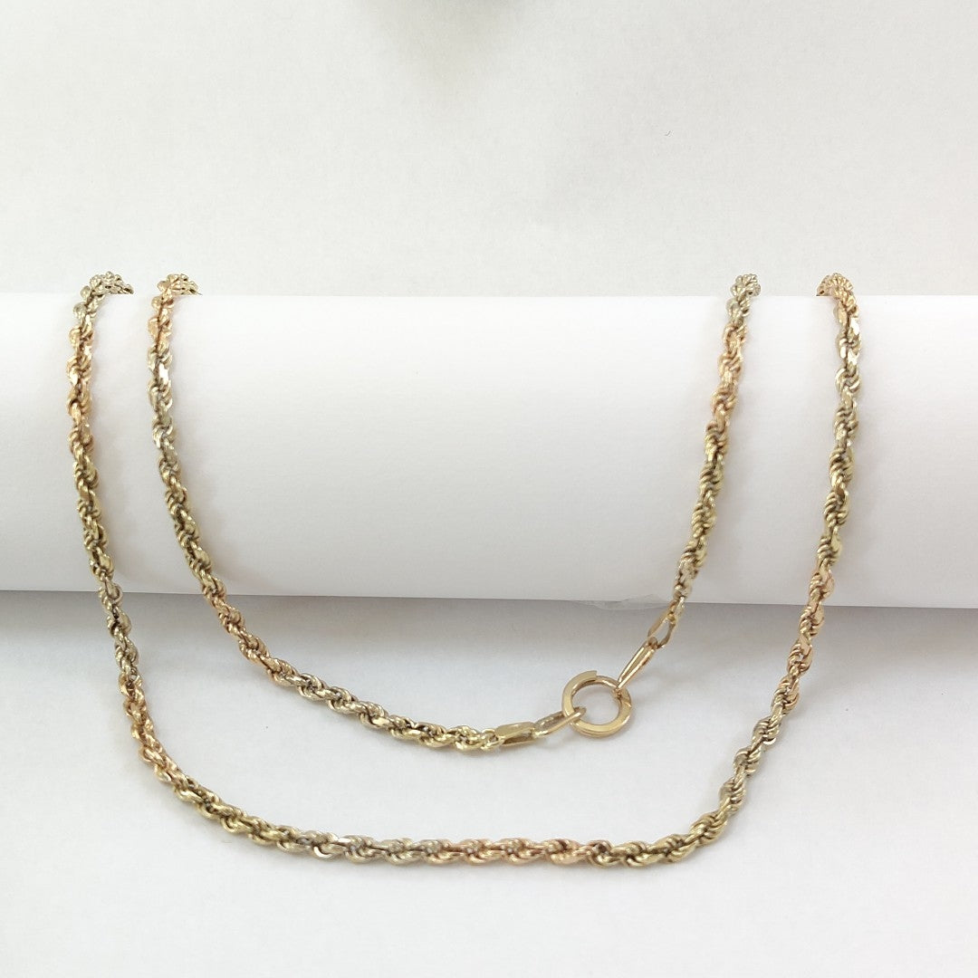 CADENA ORO COMBINADO 14 K 11.7 GRMS (SEMINUEVO)