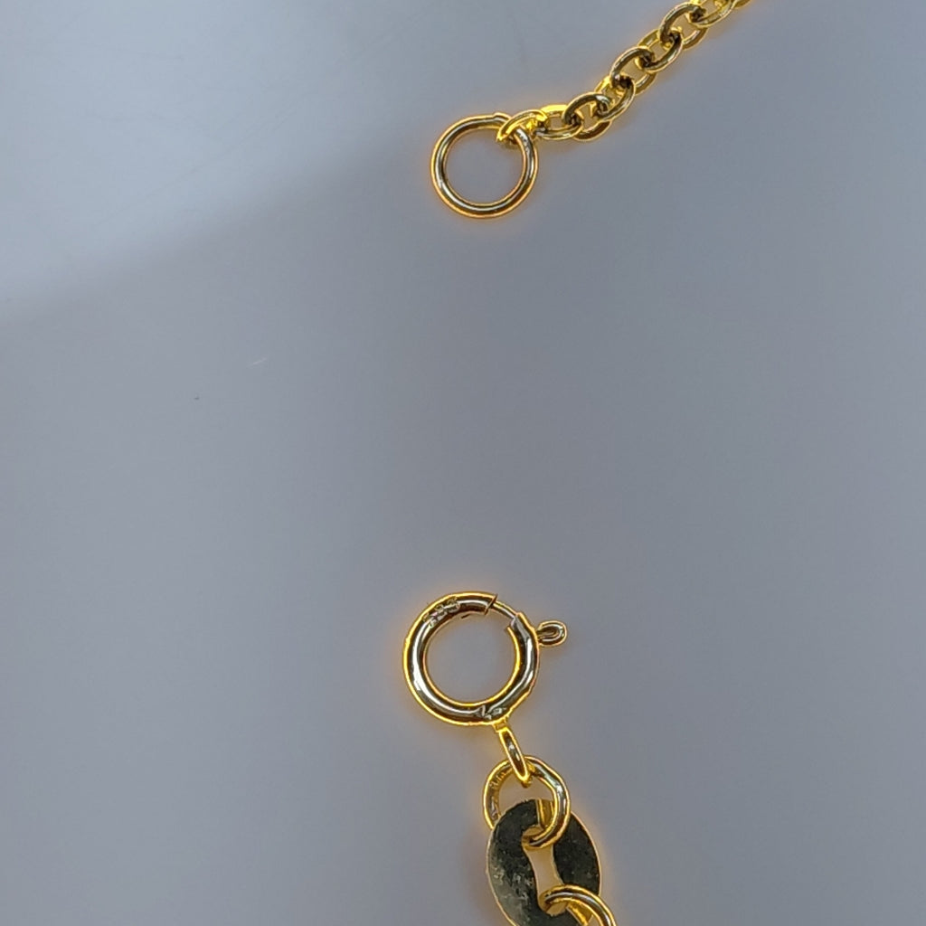 PULSERA TEJIDO ESPECIAL MARIPOSA CON ESMALTE 14K 18 CM 1.8 GR (NUEVO)