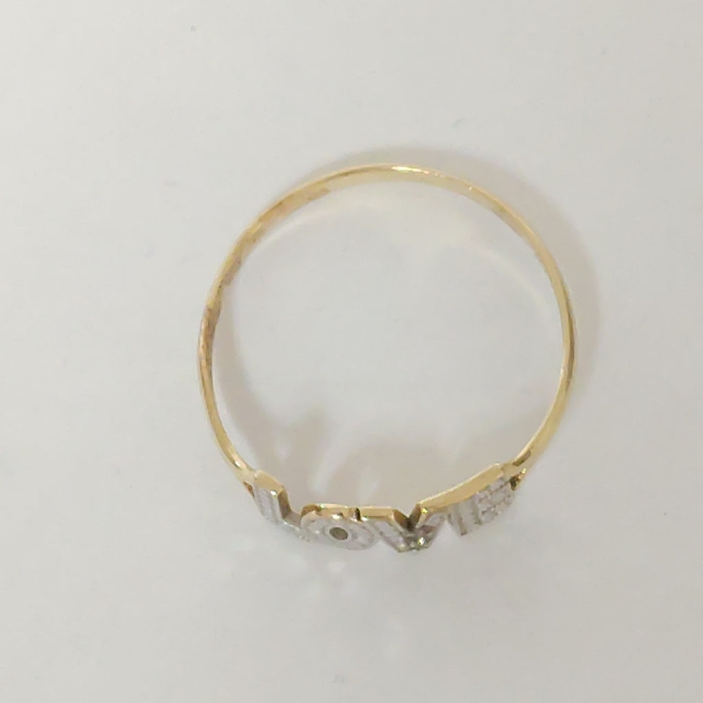 ANILLITO ORO, RODIADO 10 K 0.8 GRMS (SEMINUEVO)