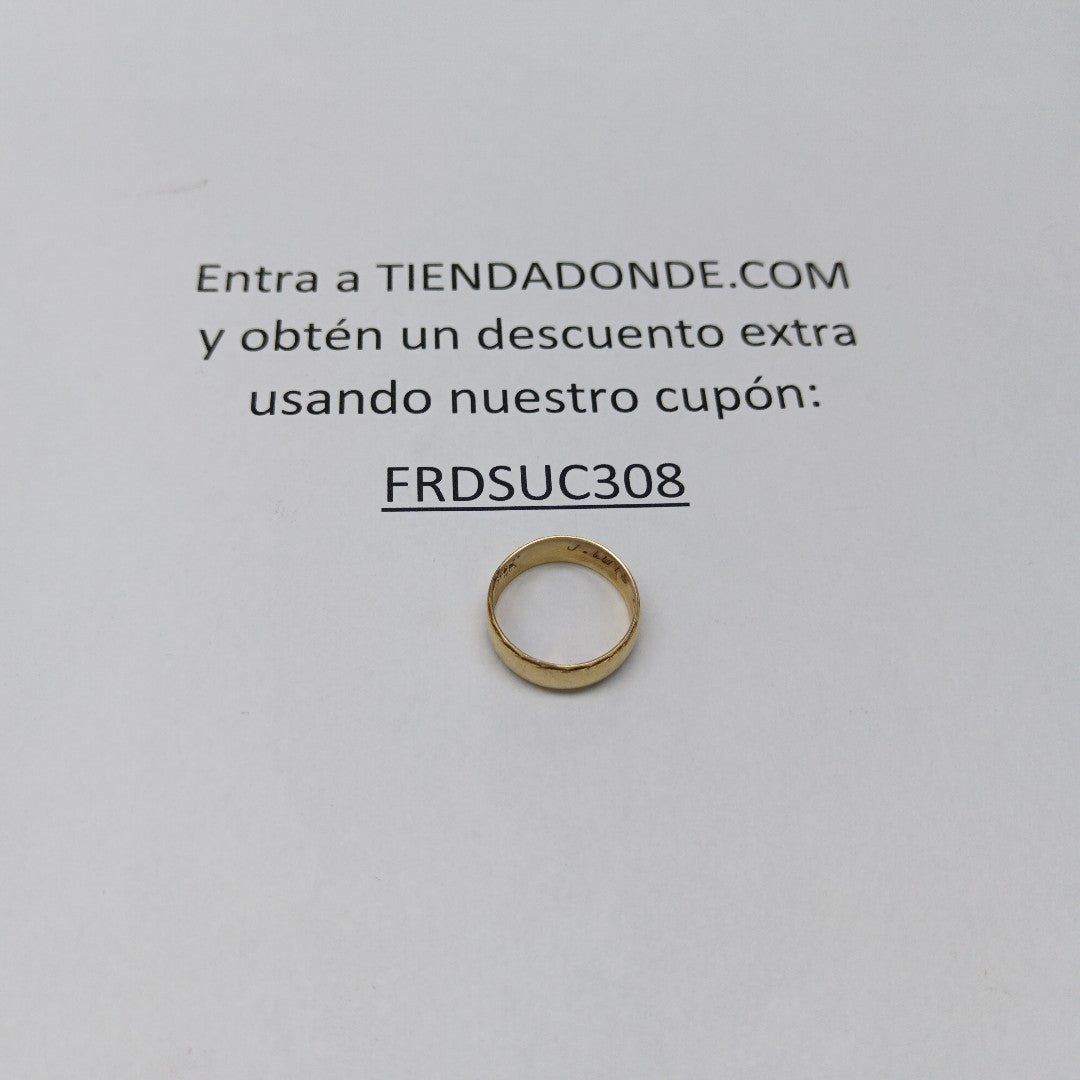 ARGOLLA ORO 14 K 2.1 GRMS (SEMINUEVO)
