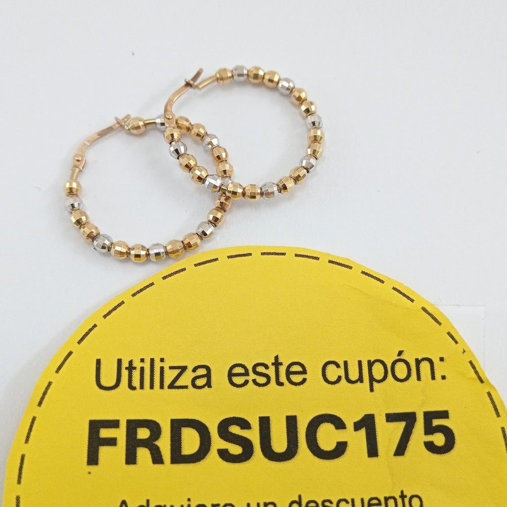 ARRACADAS PAR ORO 14 K 4.6 GRMS (SEMINUEVO)