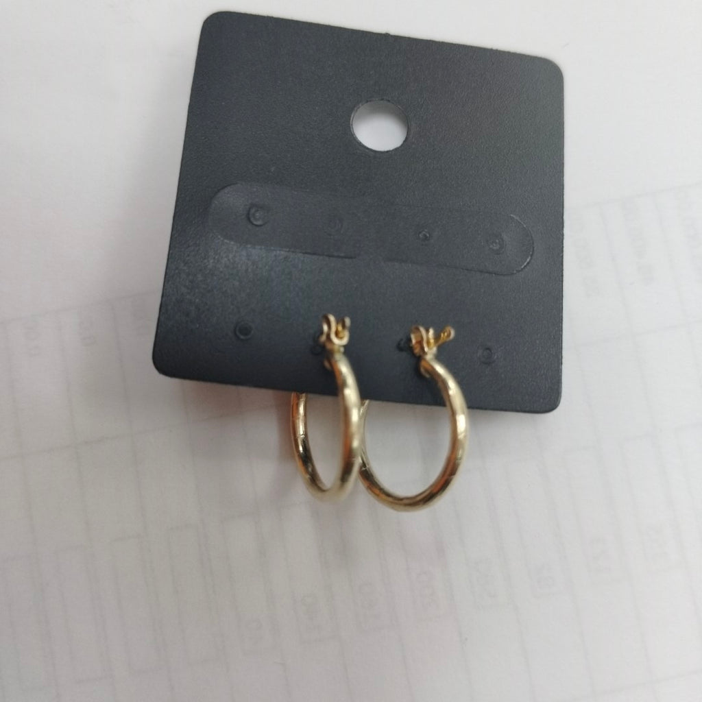 ARETES ARRACADAS ESTRIADAS 14K 1.4 GR (NUEVO)