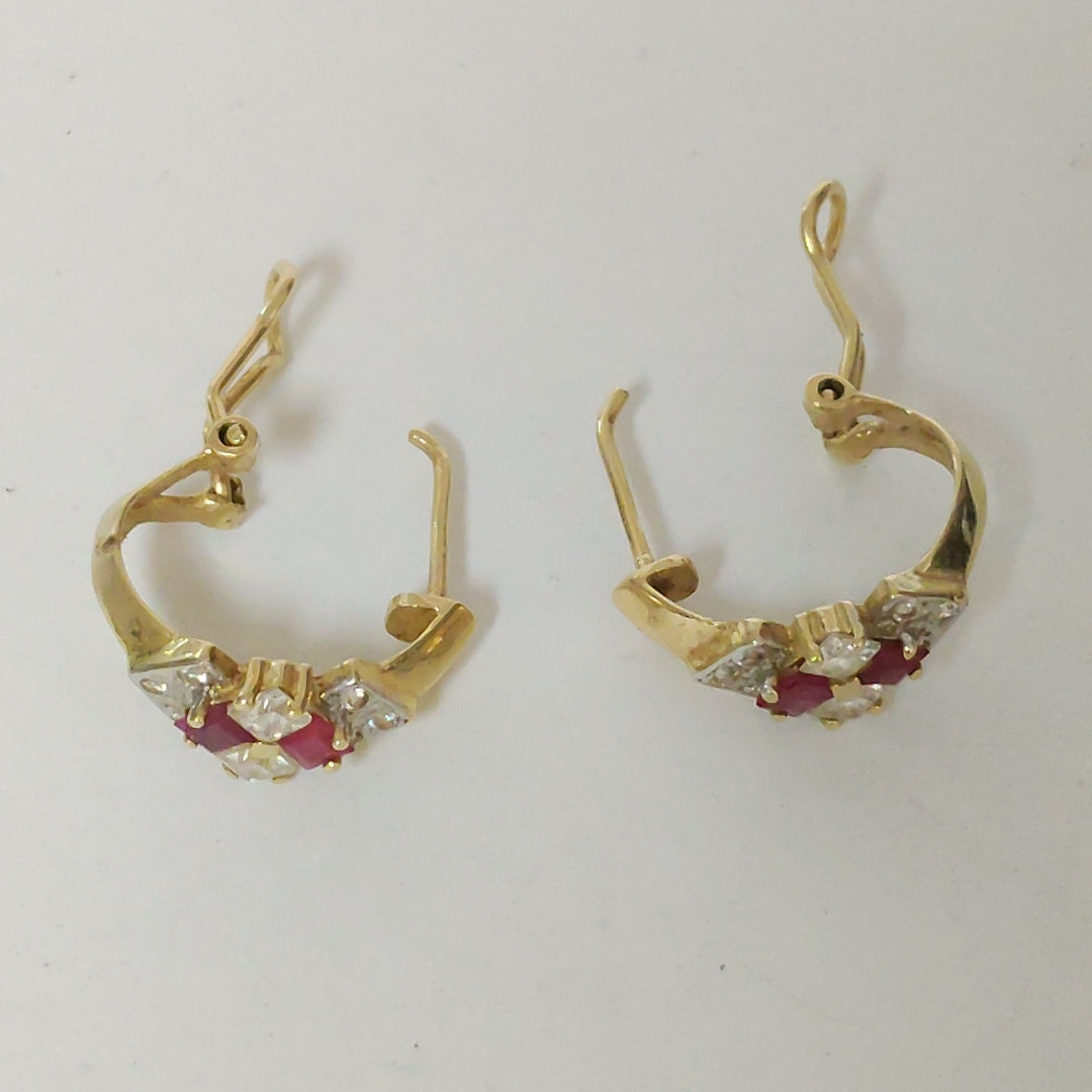 ARETES PAR ORO 14 K 5,30 GRMS (SEMINUEVO)