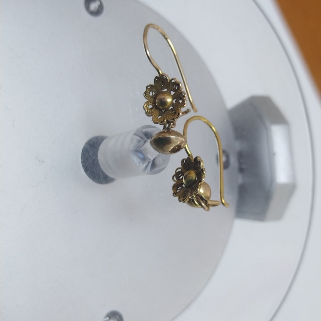 ARETES PAR ORO 8 K 1,60 GRMS (SEMINUEVO)