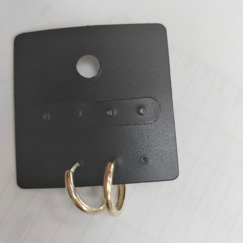 ARETES HUGGIES LISAS 14K 1.6 GR (NUEVO)