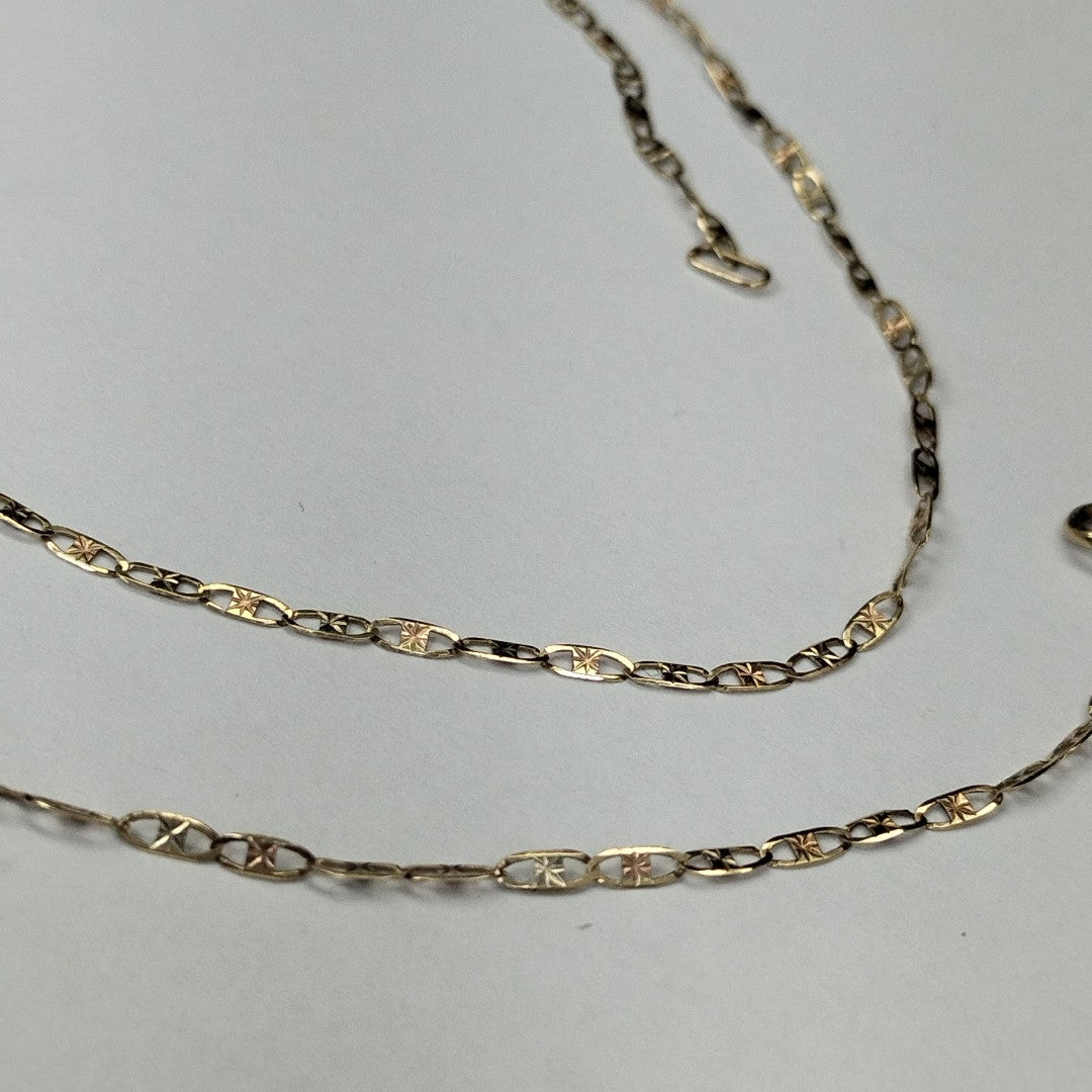 CADENA ORO COMBINADO 14 K 1.7 GRMS (SEMINUEVO)