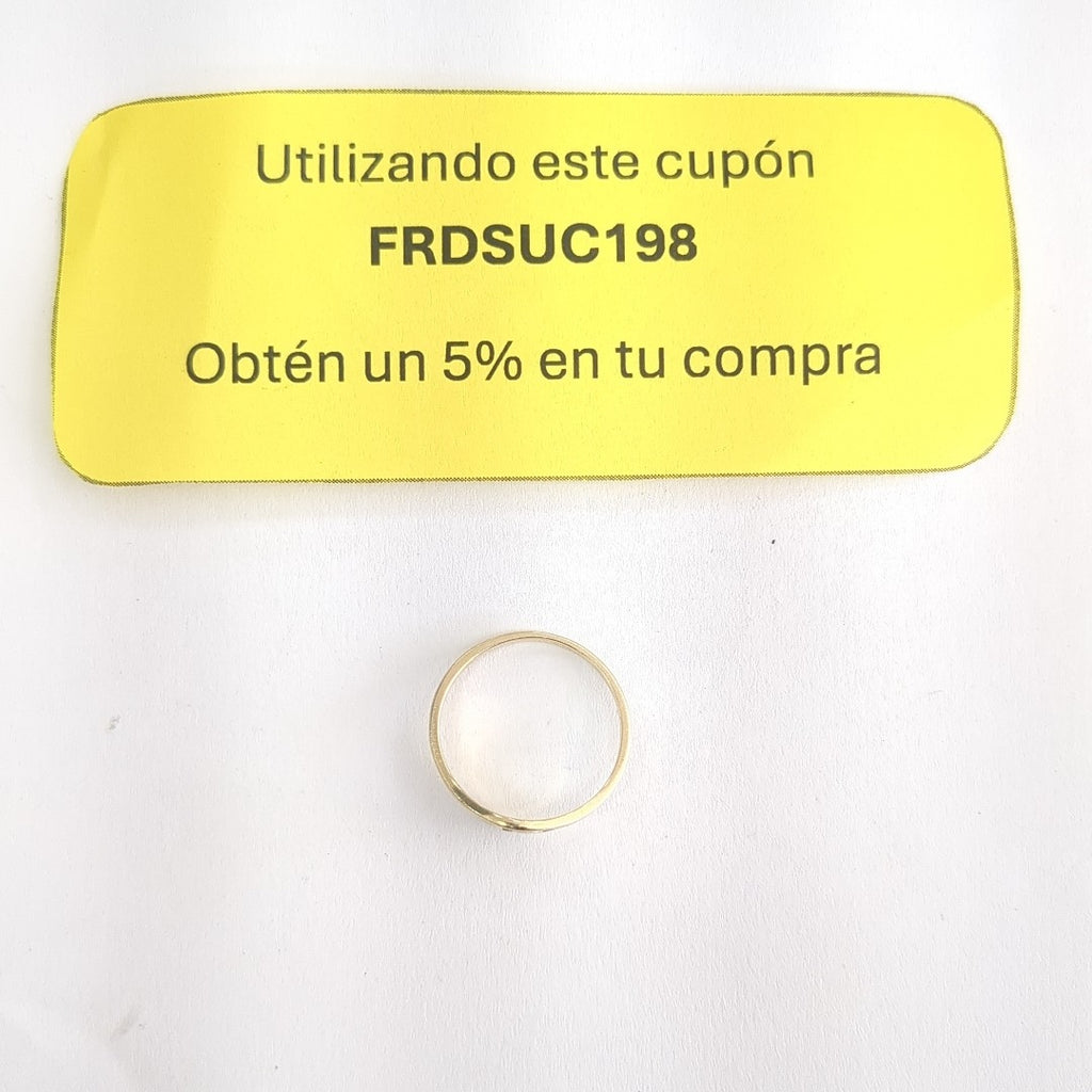 ANILLO CONMEMORATIVO ORO 10 K 1,40 GRMS (SEMINUEVO)
